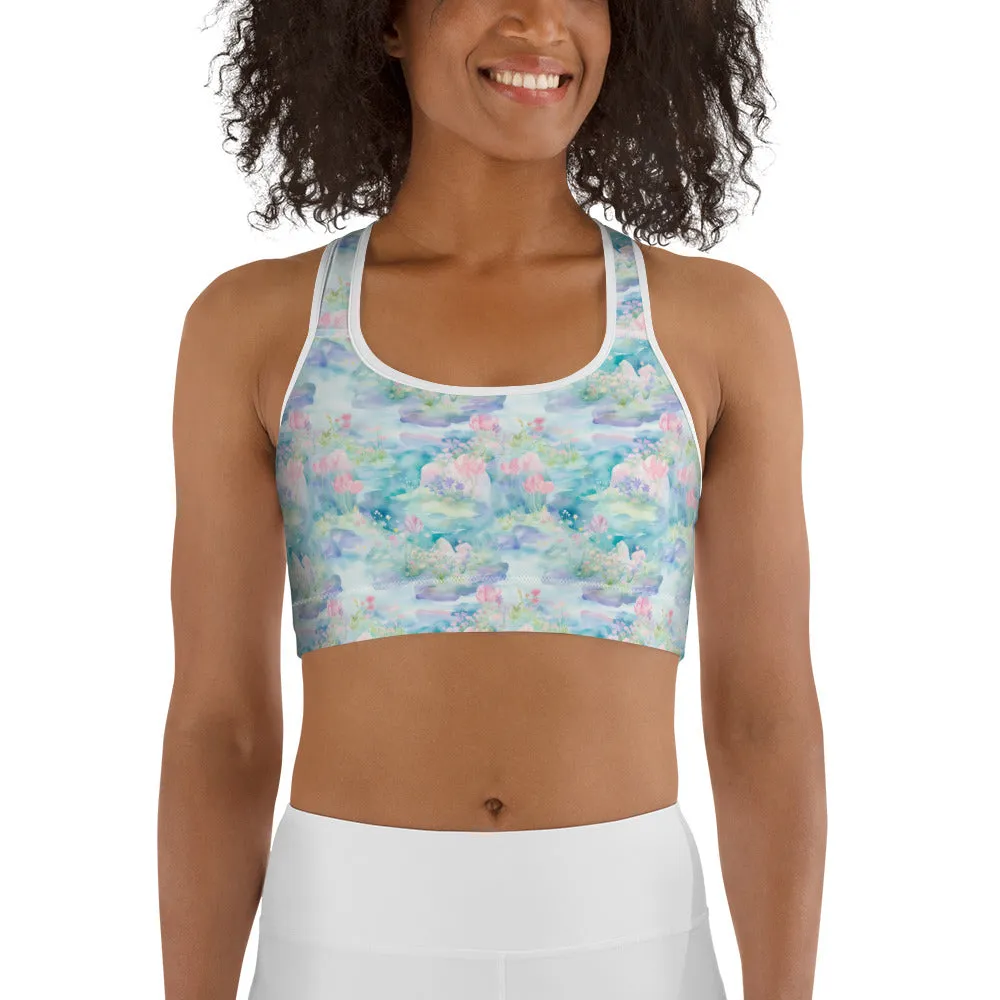 Water Lily- Sports bra