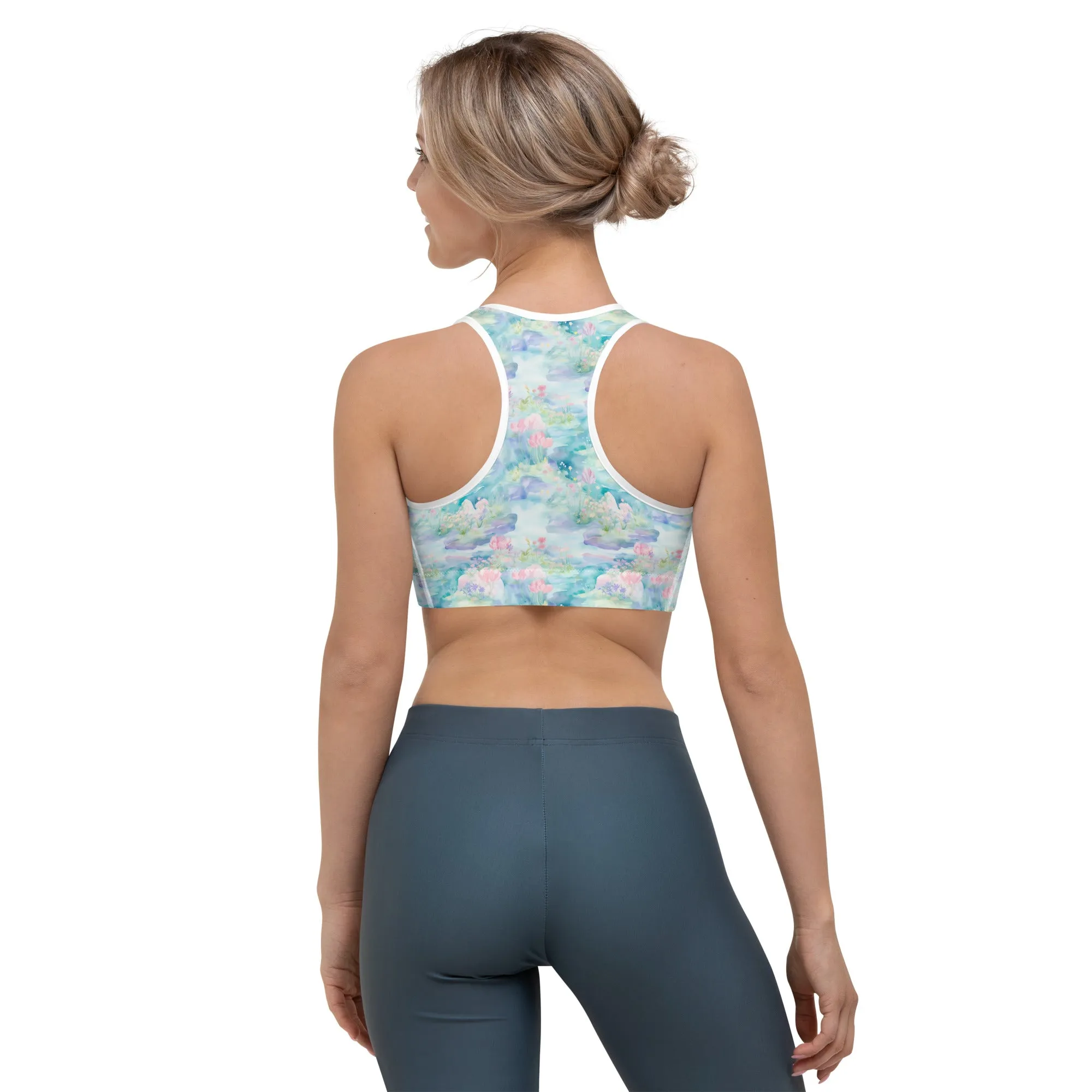 Water Lily- Sports bra