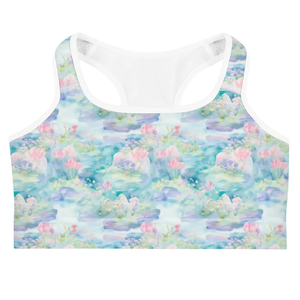 Water Lily- Sports bra