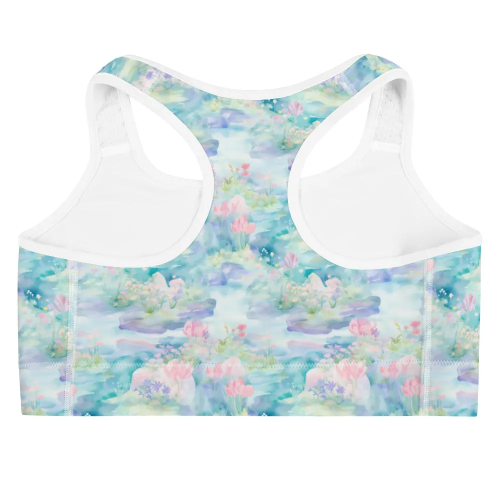 Water Lily- Sports bra