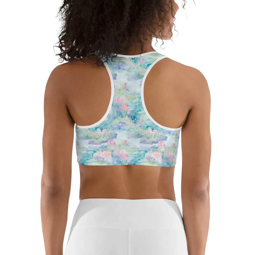 Water Lily- Sports bra