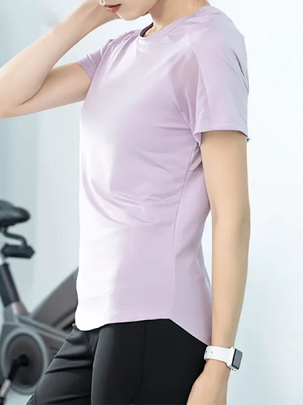 Women's Sports T-Shirt with Mesh Back / Breathable Quick-Dry T-Shirt for Training - SF0040