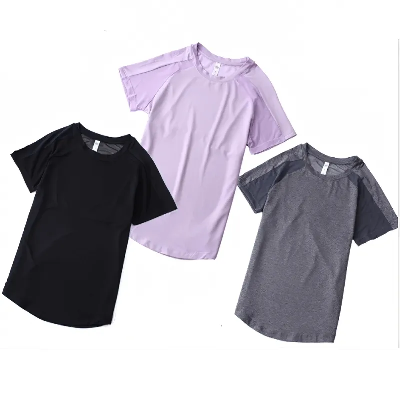 Women's Sports T-Shirt with Mesh Back / Breathable Quick-Dry T-Shirt for Training - SF0040