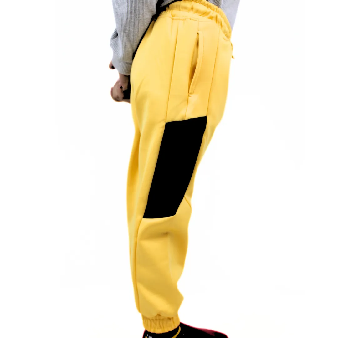 yellow and black trouser