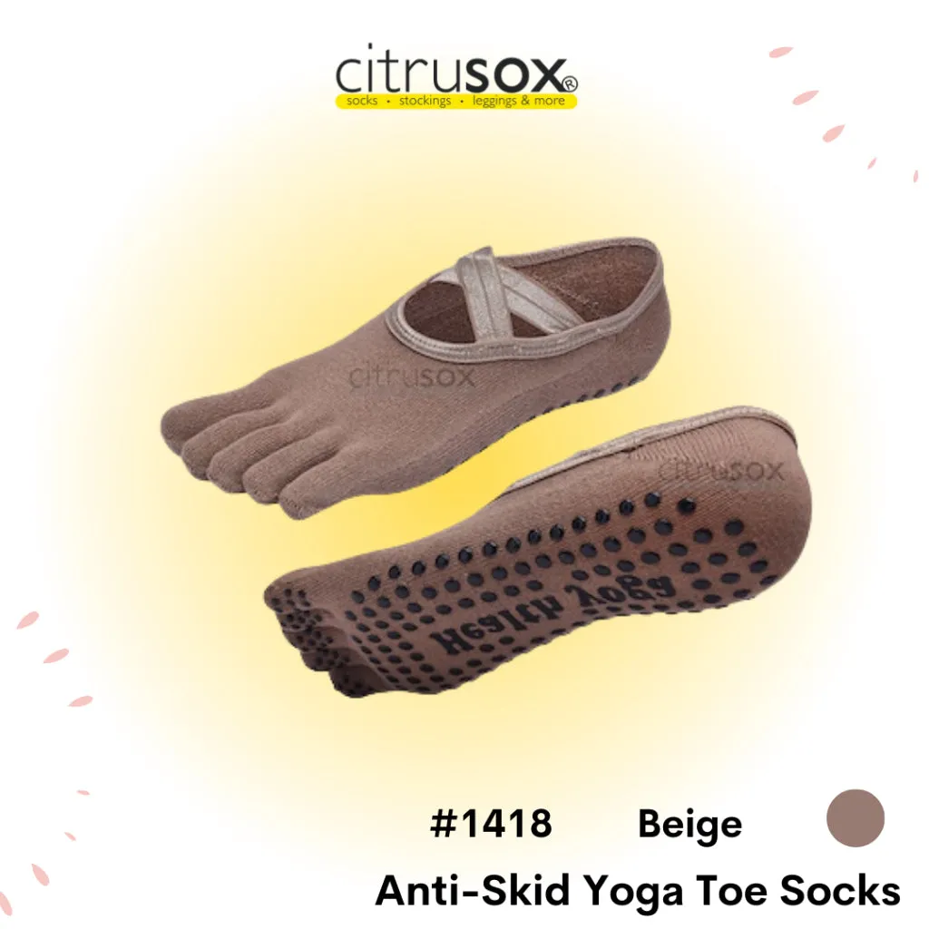 Yoga Anti-Skid Toe No-Show Barre Socks