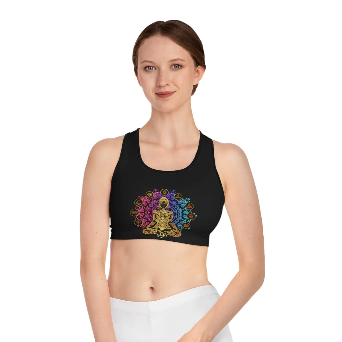 Yoga Spiritual Meditation Women Sports Bra - Release 999 Angel Number