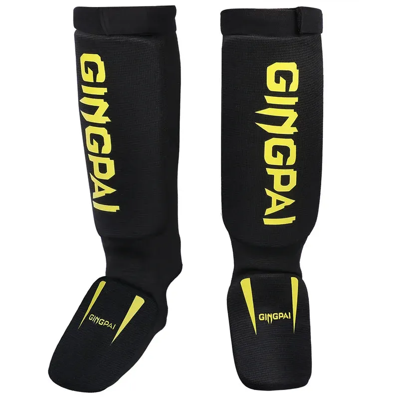 Youth/Adult MMA Boxing Leggings Calf Muay Thai Sanda Instep Training Game Ankle Protective Gear men women Mma Foot Shin guard