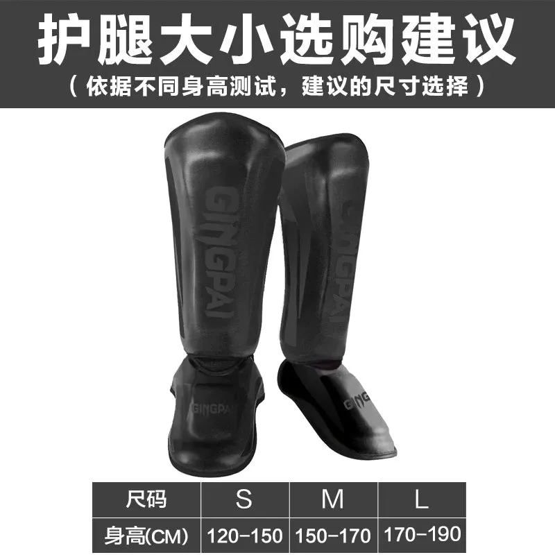 Youth/Adult MMA Boxing Leggings Calf Muay Thai Sanda Instep Training Game Ankle Protective Gear men women Mma Foot Shin guard