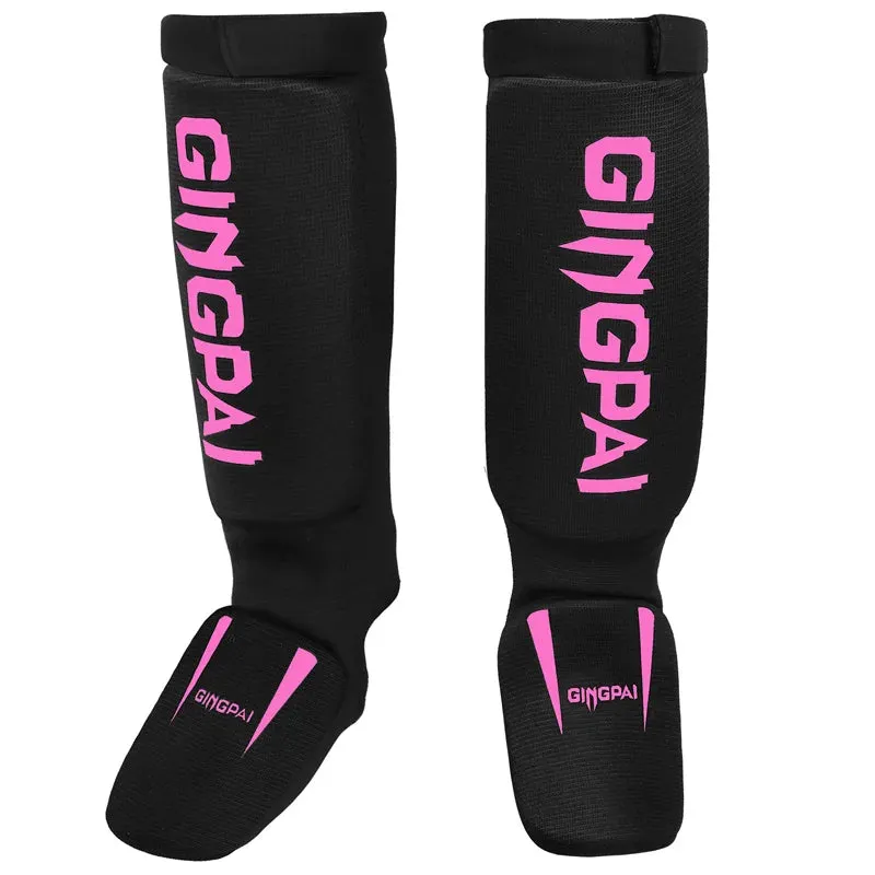 Youth/Adult MMA Boxing Leggings Calf Muay Thai Sanda Instep Training Game Ankle Protective Gear men women Mma Foot Shin guard